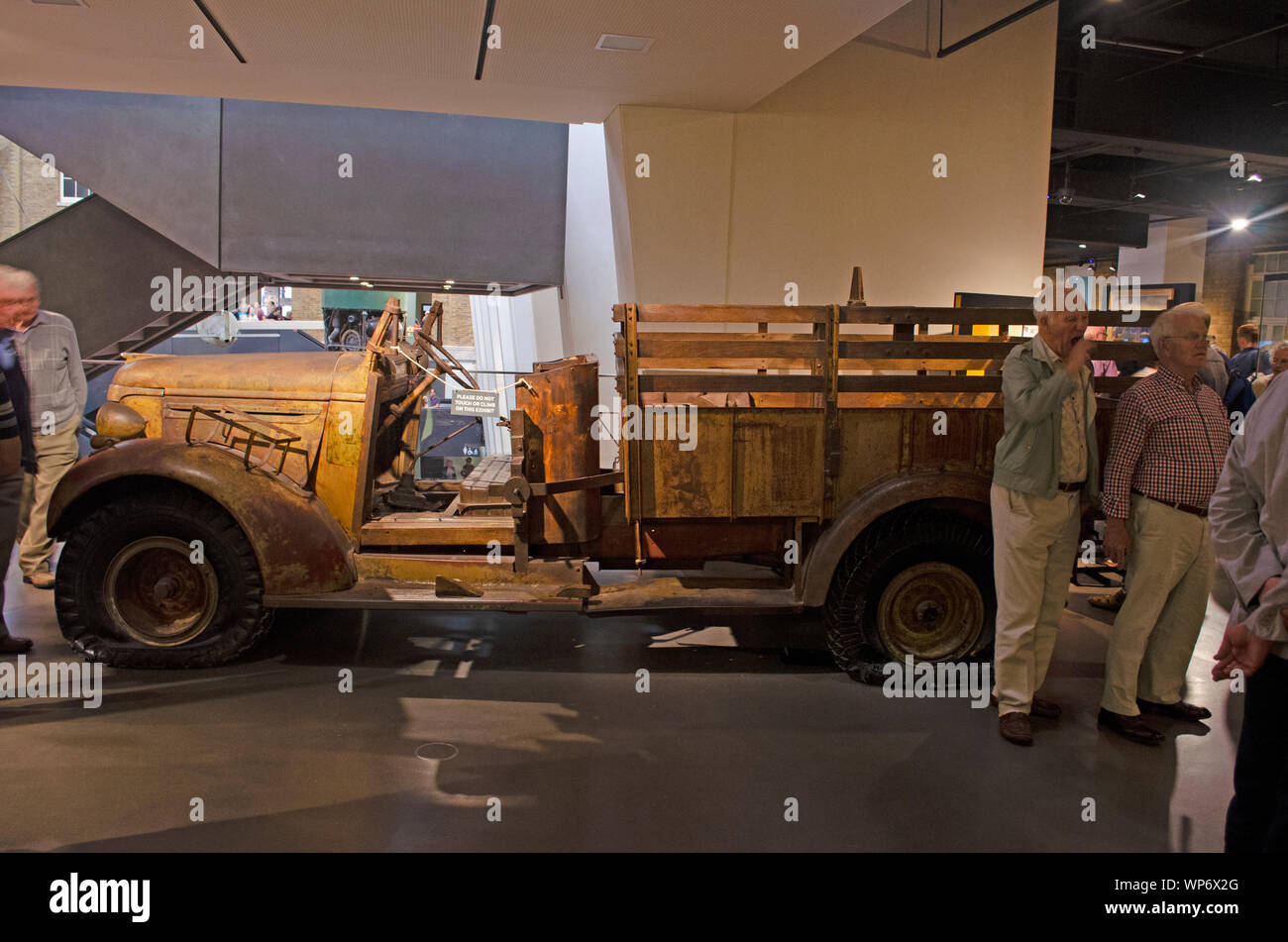 Chevrolet WB 30 cwt truck 4x2 Long Range Desert Group (LRDG) truck at the imperial war museum, London. Stock Photo