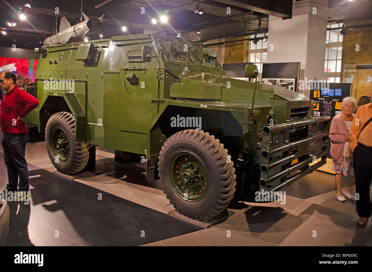 Humber 'Pig' at the Imperial War Museum. The Pig is the armoured variant of FV1601 and FV1602. Originally designed as general-purpose military cargo t Stock Photo