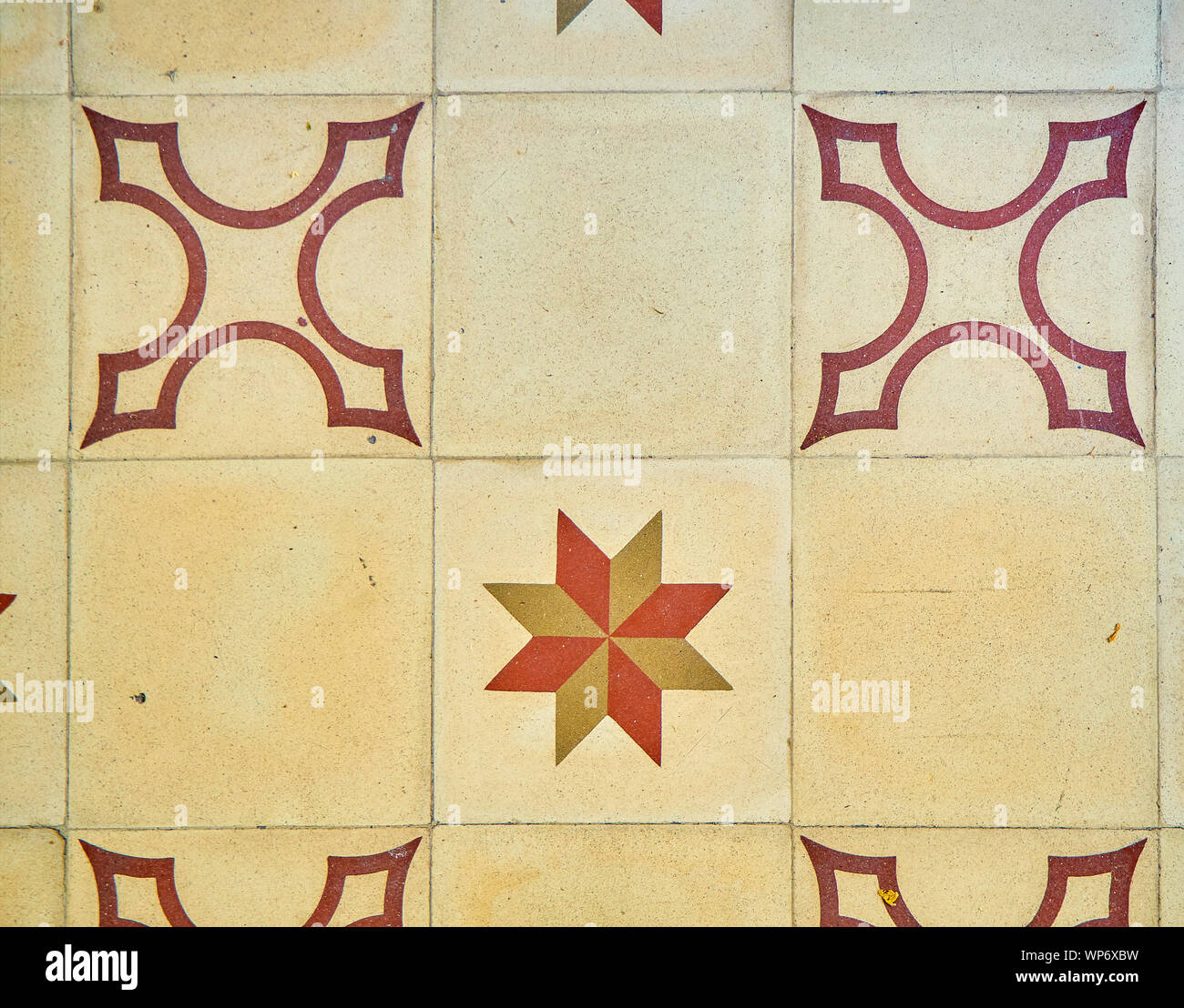 Seamless vintage floor tile background Stock Photo Alamy