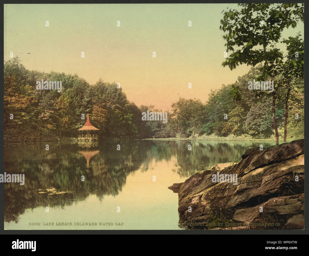 Lake Lenape, Delaware Water Gap Stock Photo Alamy