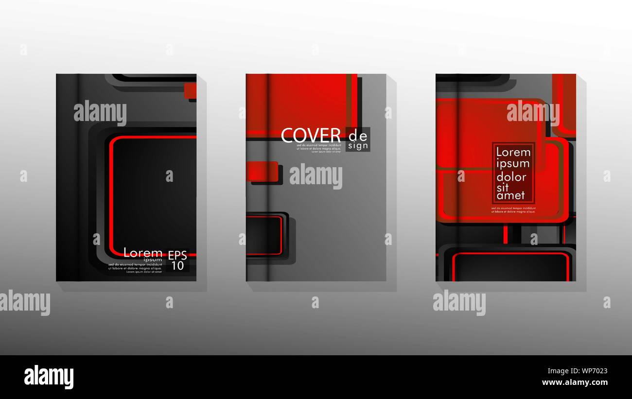Vector collection of book cover backgrounds for brochures, leaflets ...
