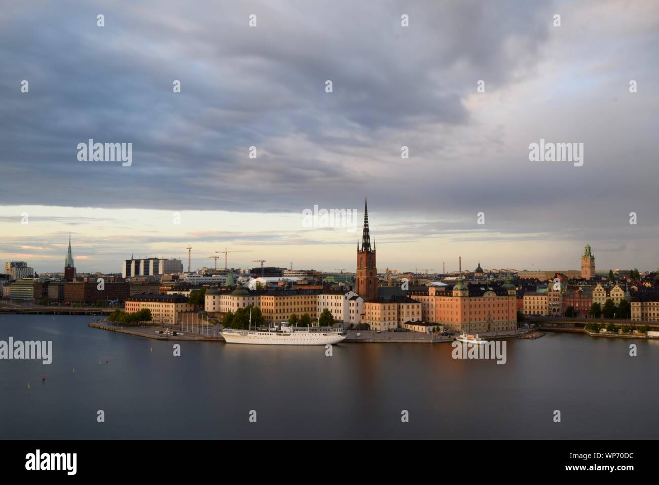 Sweden's capital Stockholm, with Riddarholmen island, the Old Town ...