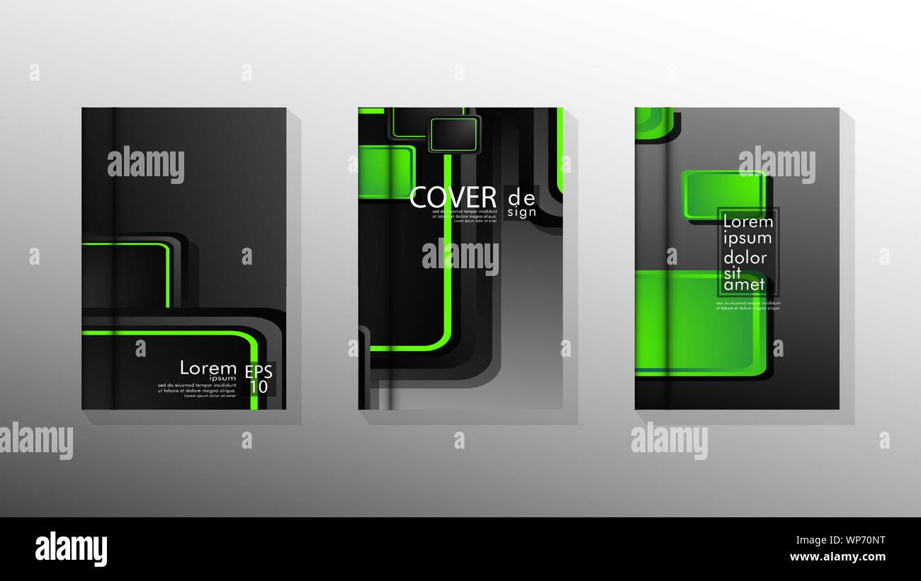 Vector collection of book cover backgrounds for brochures, leaflets ...
