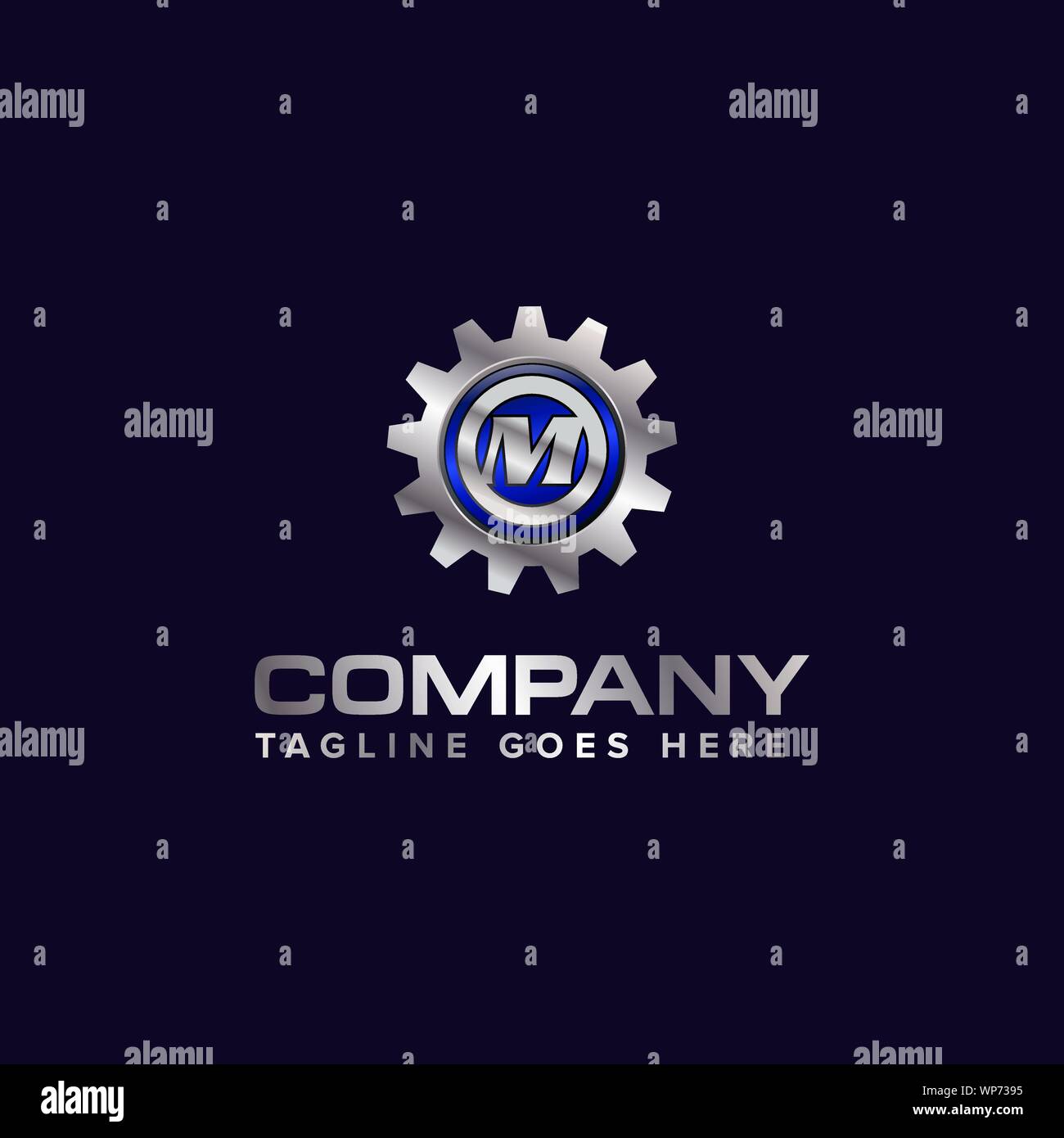 Letter M gear vector template logo. This Design is suitable for ...