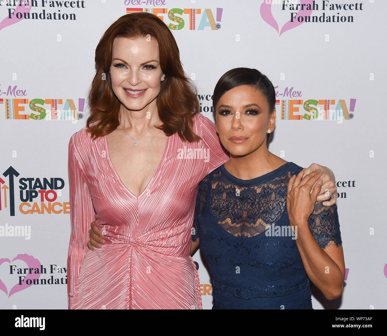 Beverly Hills, USA. 06th Sep, 2019. Marcia Cross and Eva Longoria attends at the Farrah Fawcett Foundation's 'Tex-Mex Fiesta' honoring Marcia Cross at Wallis Annenberg Center for the Performing Arts in Beverly Hills, California, on September 6, 2019. Credit: The Photo Access/Alamy Live News Stock Photo
