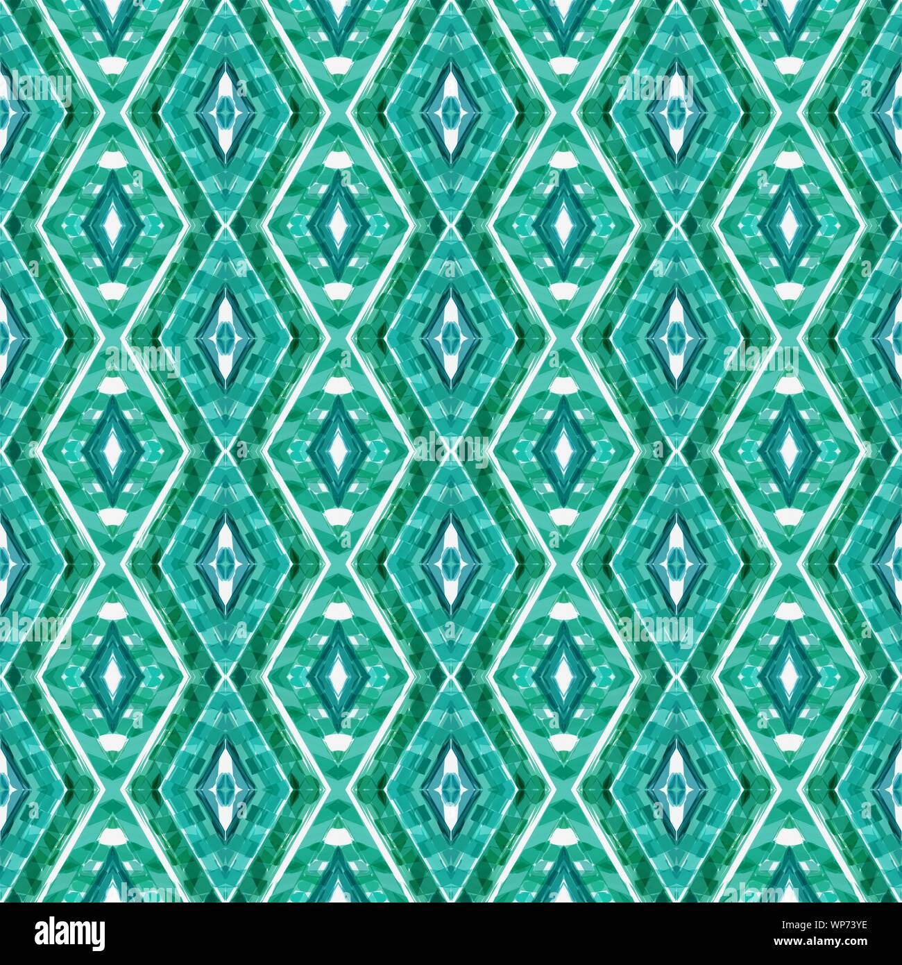 seamless pattern with light sea green, white smoke and teal green ...