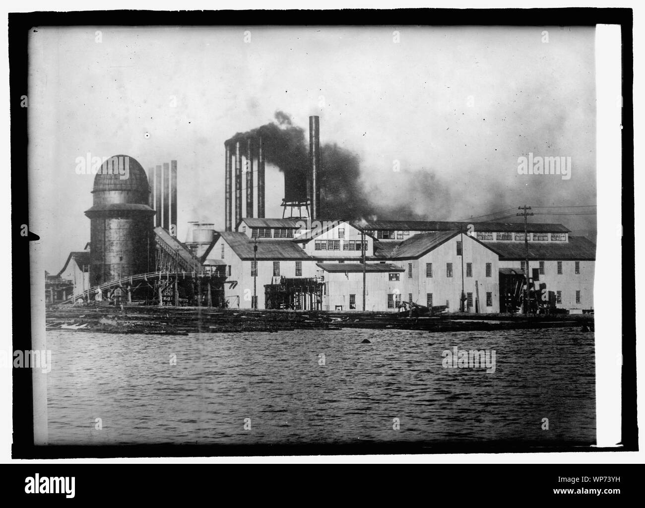Largest lumber mill in the world, Pearson, Chihuahua, Mexico Stock