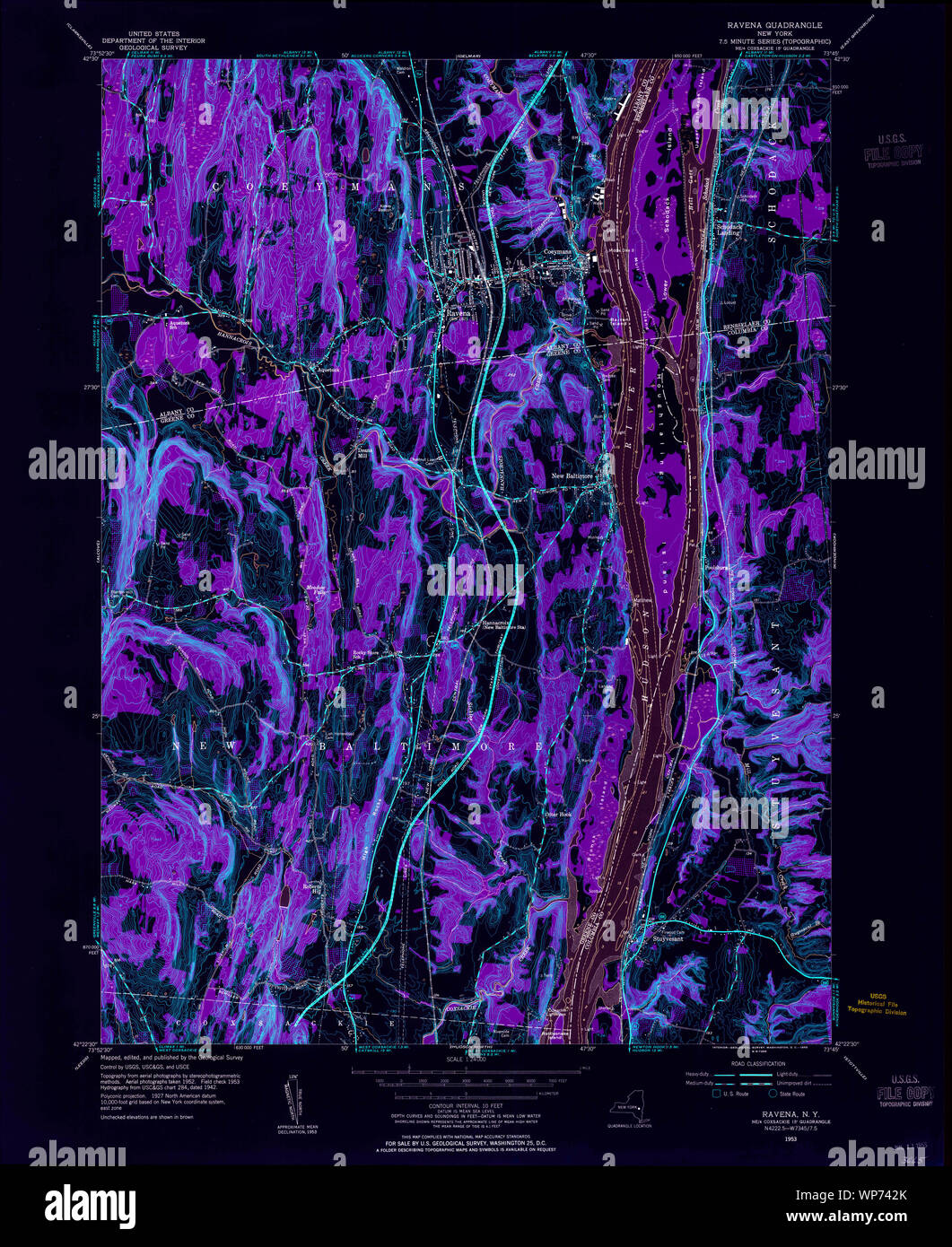 New York NY Ravena 136025 1953 24000 Inverted Restoration Stock Photo Alamy