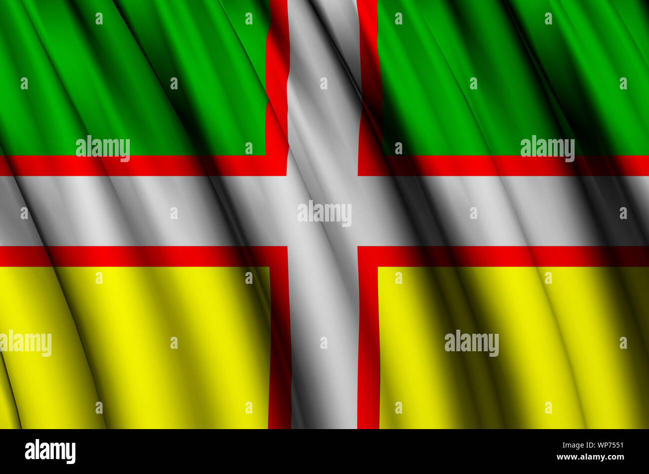 Drapeau Du SaguenayLacSaintJean waving flag illustration. States