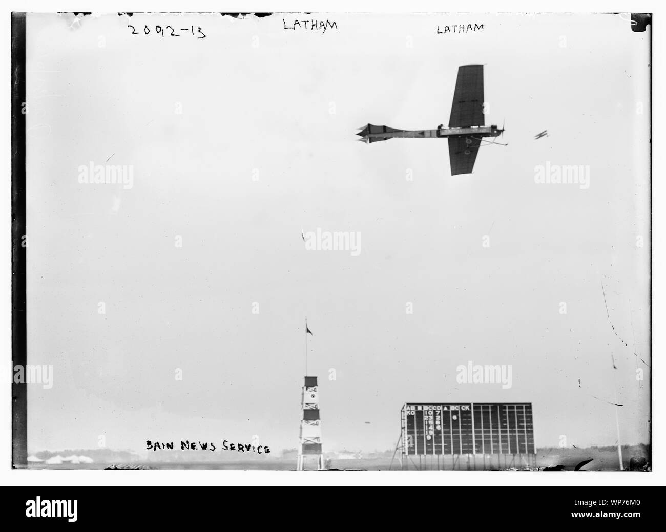 Latham. Plane flying. Stock Photo