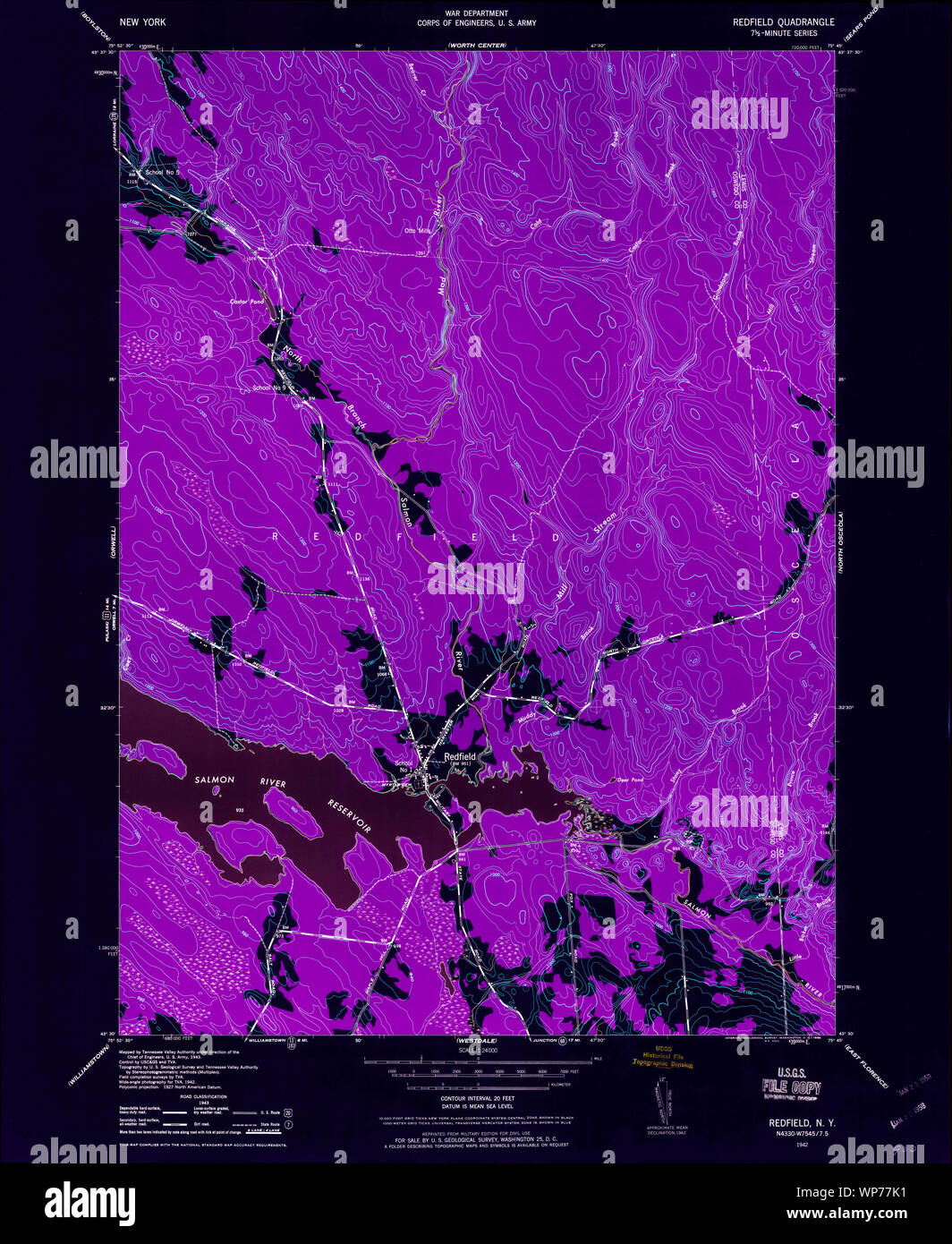 Map of redfield hires stock photography and images Alamy