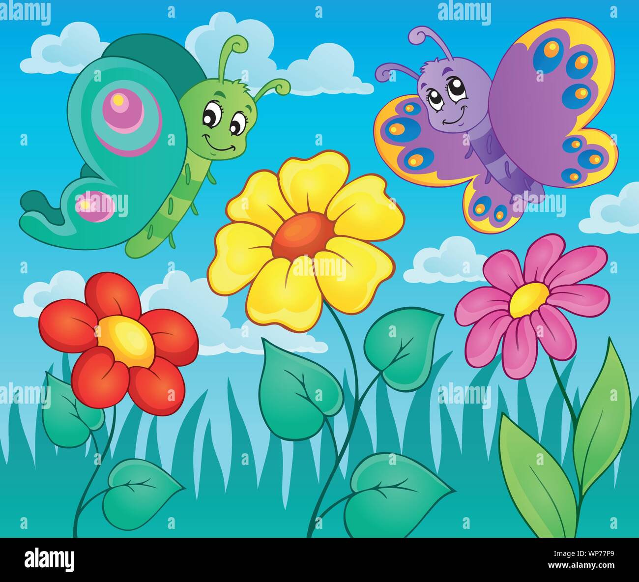 Flower topic image 6 Stock Vector