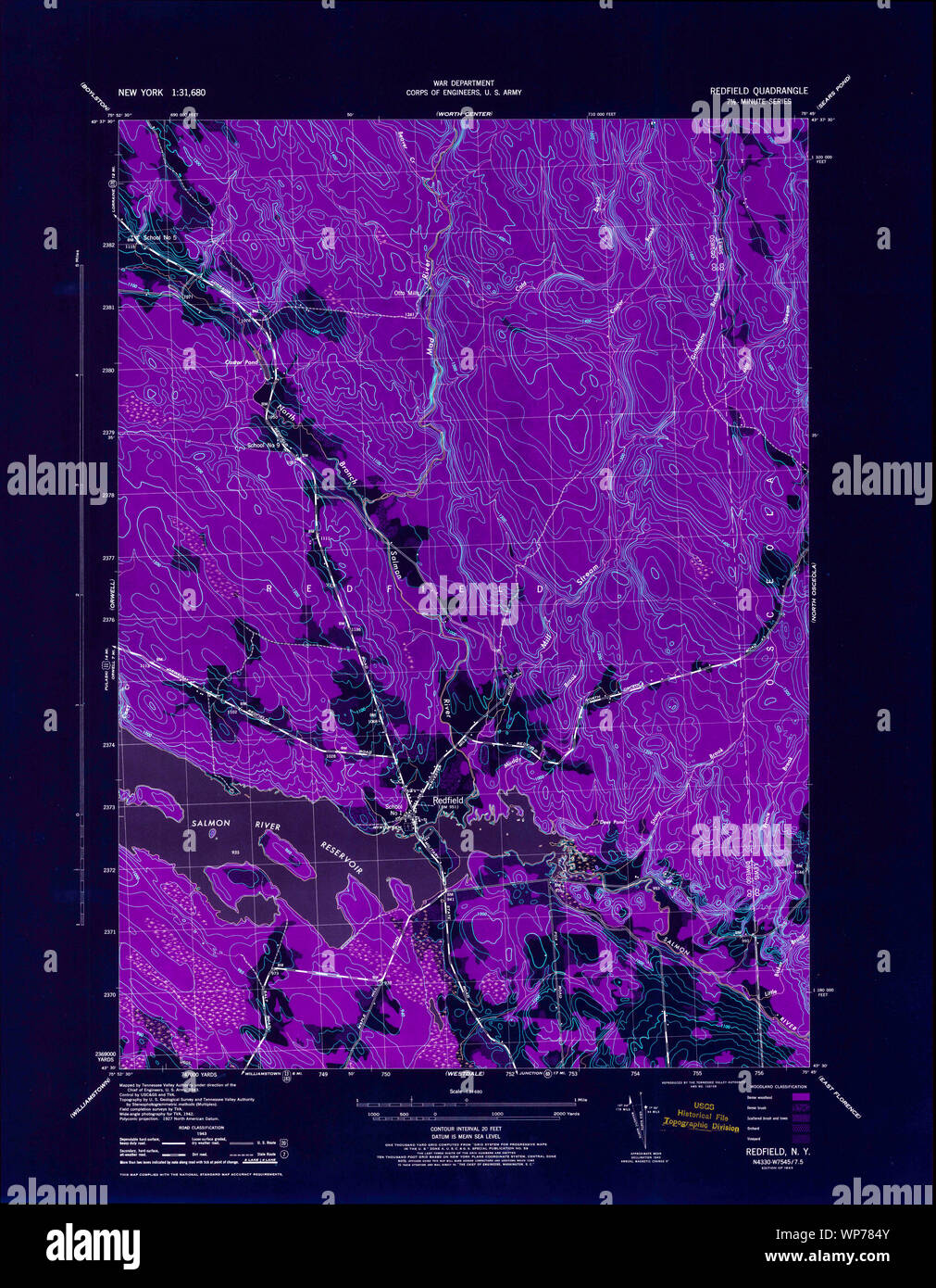 Map of redfield hires stock photography and images Alamy