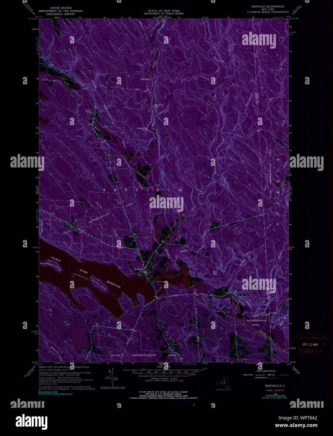 Map of redfield hires stock photography and images Alamy