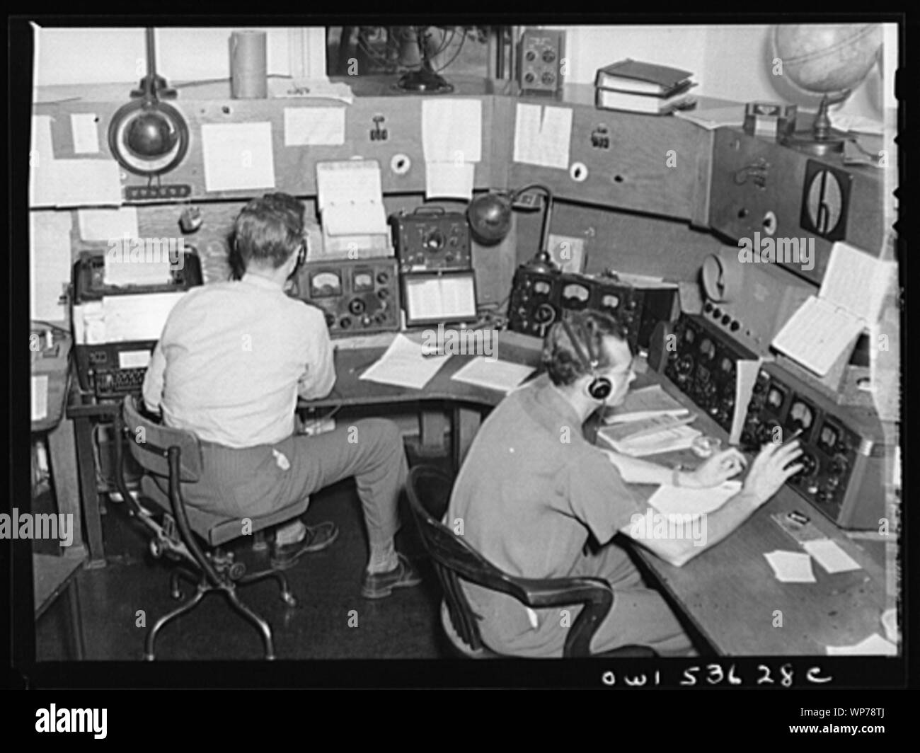 Laurel, Maryland. Monitoring at the United States Federal Communications Commission listening post; Laurel, Maryland. Monitoring at the United States Federal Communications Commission listening post; Stock Photo