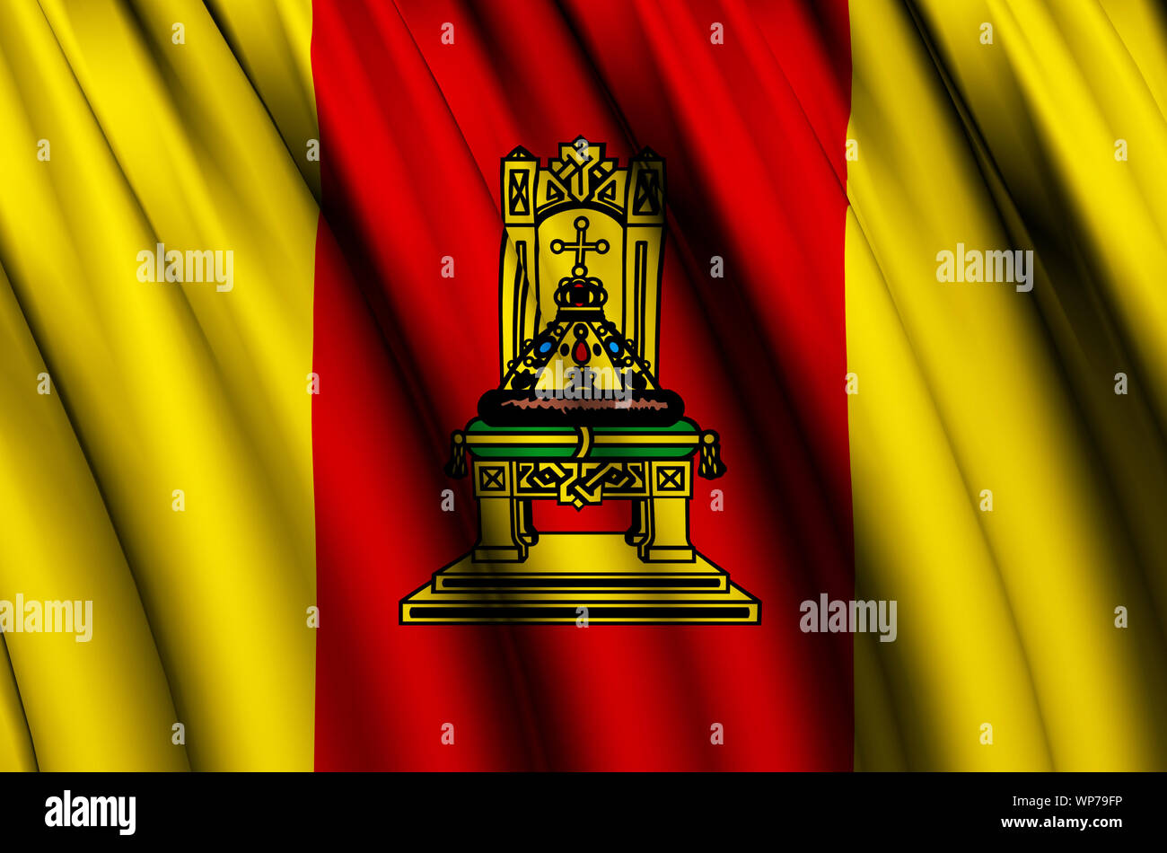 Tver waving flag illustration. Regions of Russia. Perfect for ...