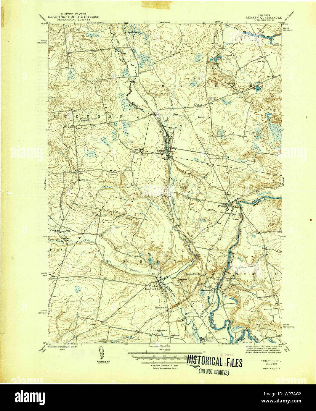 New York NY Remsen 136271 1946 31680 Restoration Stock Photo Alamy