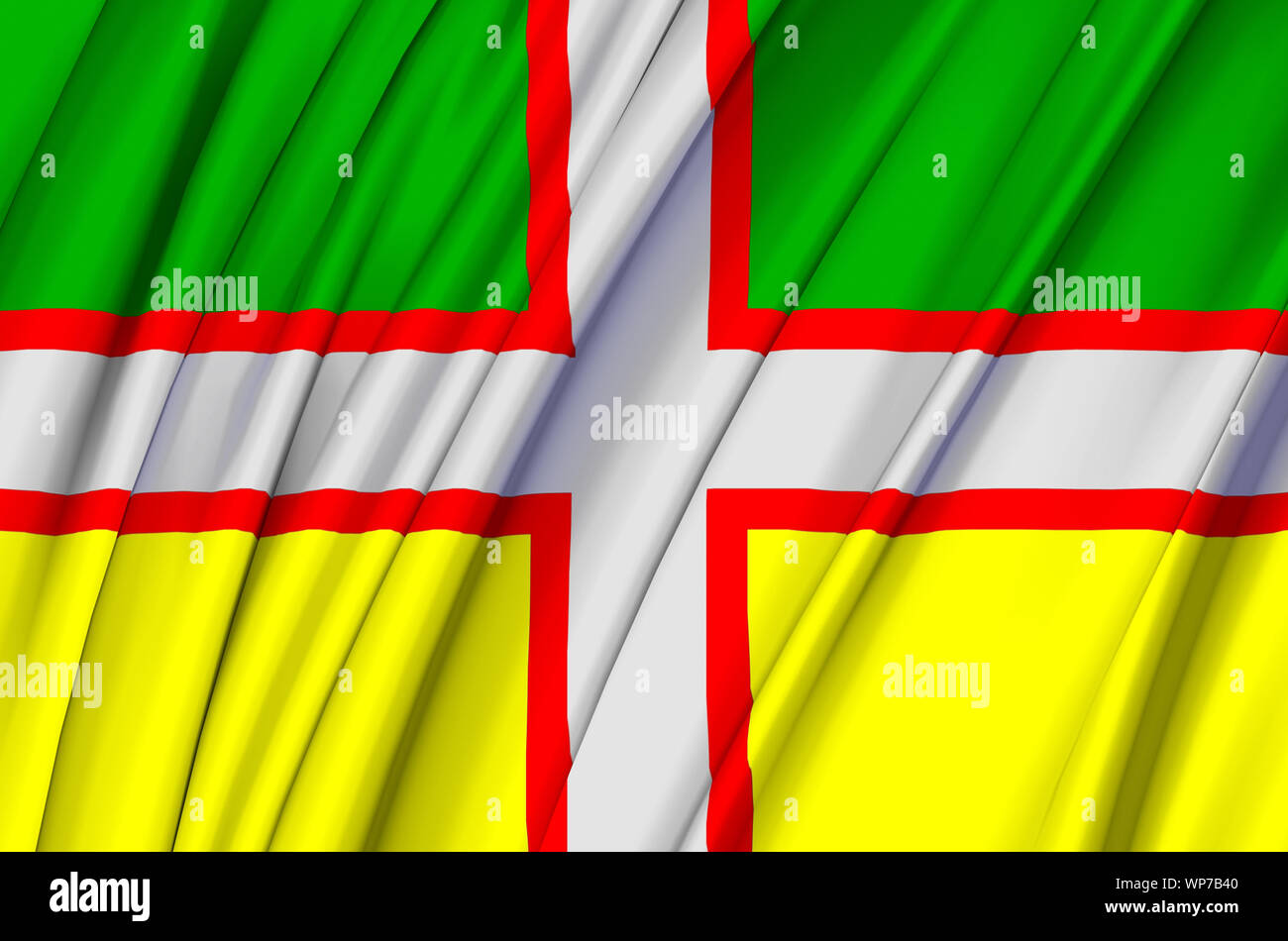 Drapeau Du SaguenayLacSaintJean waving flag illustration. States