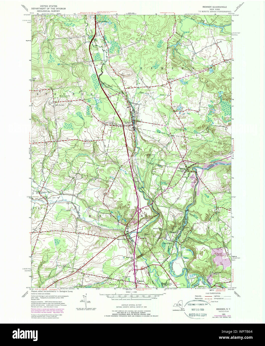 New York NY Remsen 136855 1955 24000 Restoration Stock Photo Alamy