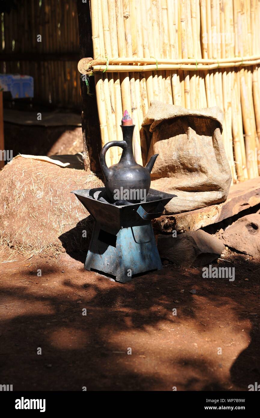 Typical Ethiopian coffee pot Stock Photo Alamy