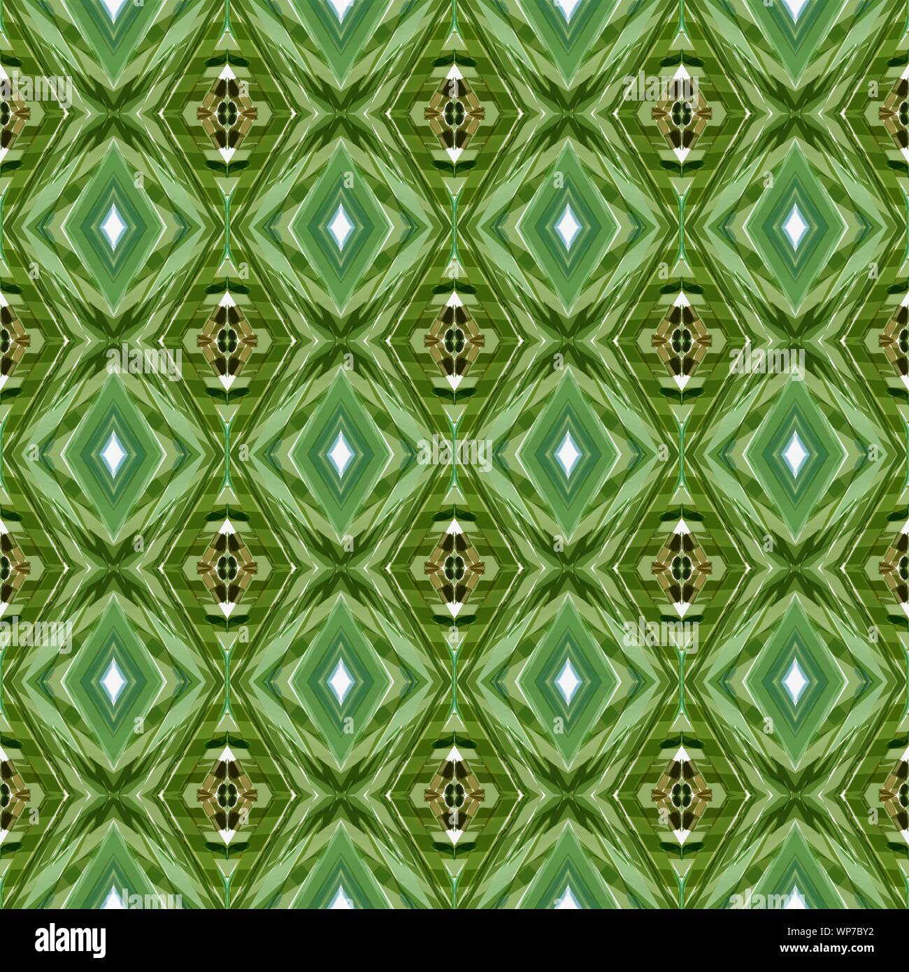 repeatable pattern with olive drab, dark olive green and light gray