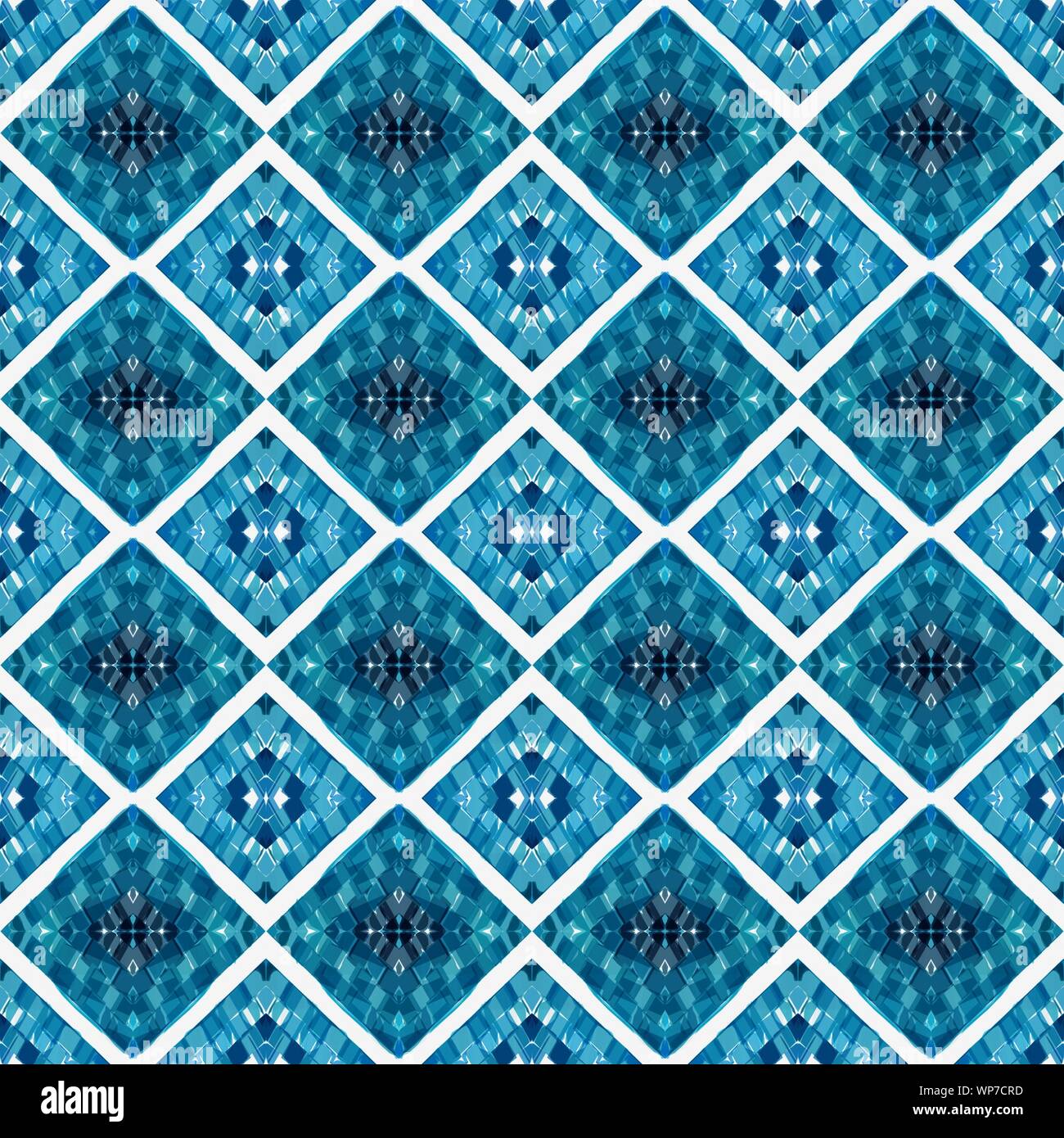 seamless repeating pattern with teal blue, white smoke and dark cyan ...