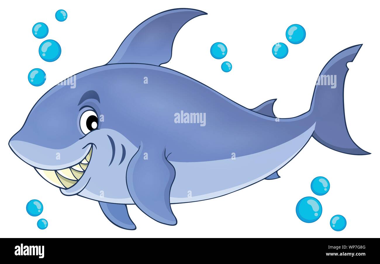 Image with shark theme 5 Stock Vector