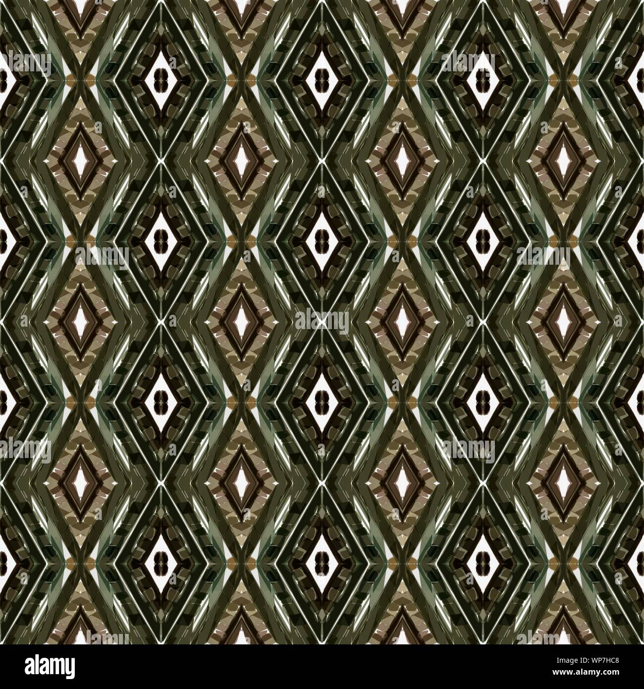 seamless repeating pattern with very dark green, light gray and pastel ...