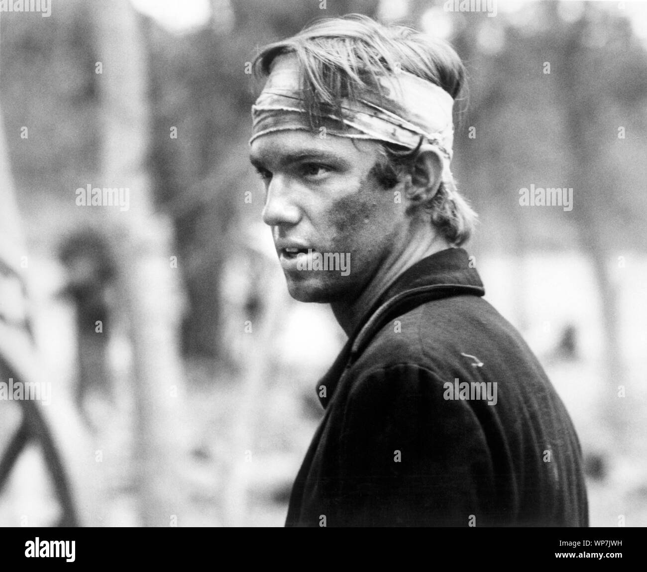Richard Thomas, on-set of the Television Film, 'The Red Badge of Courage', 20th Century-Fox Television, 1974 Stock Photo