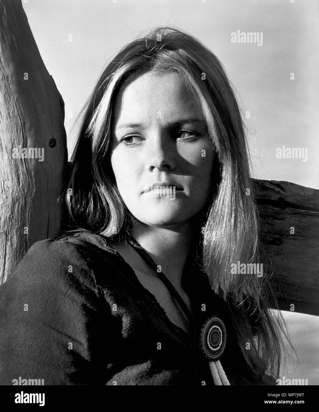 Hilarie Thompson, on-set of the Film, 'Hex', 20th Century-Fox, 1973 Stock Photo