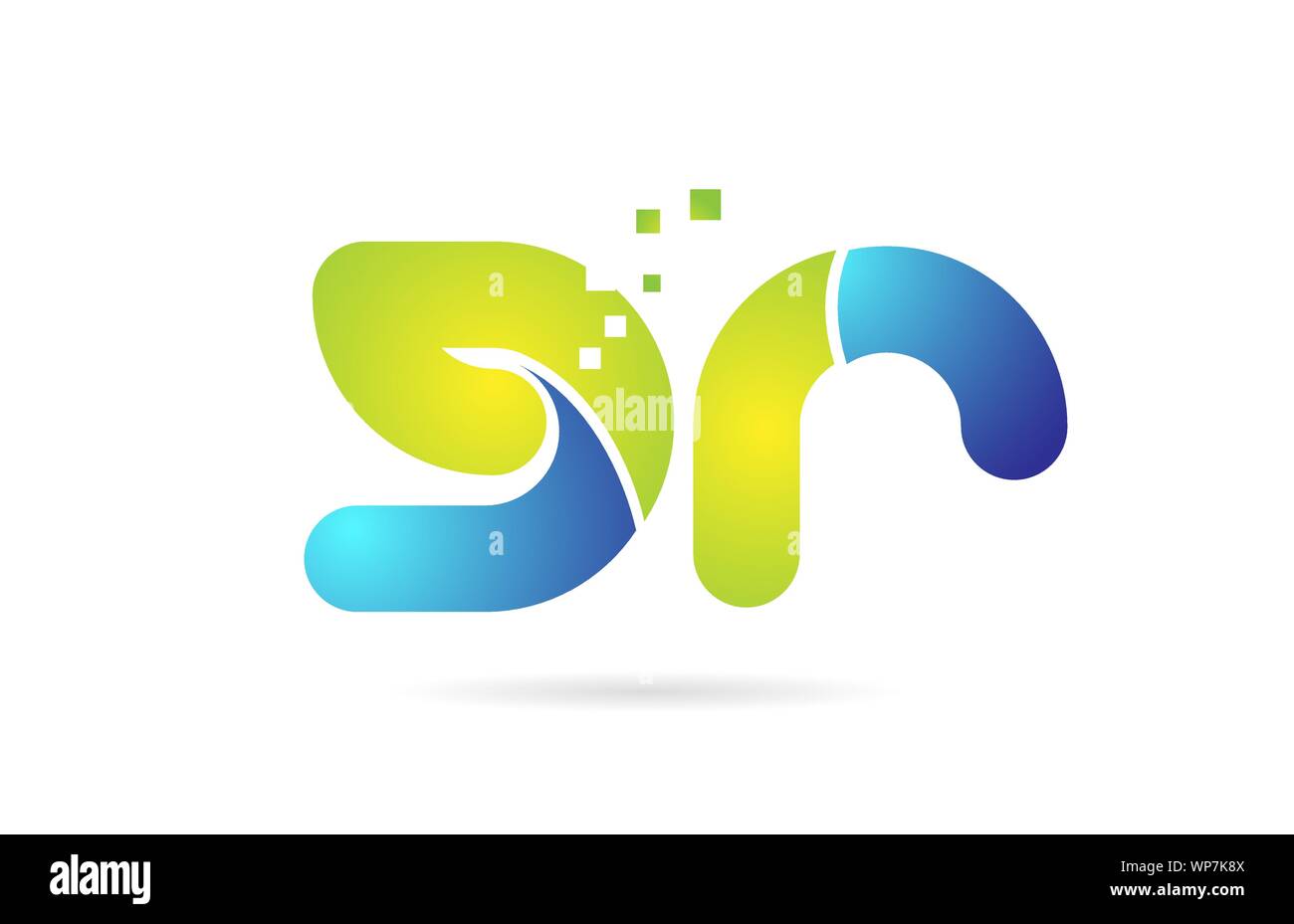 gr g r blue green alphabet combination letter logo design suitable for ...