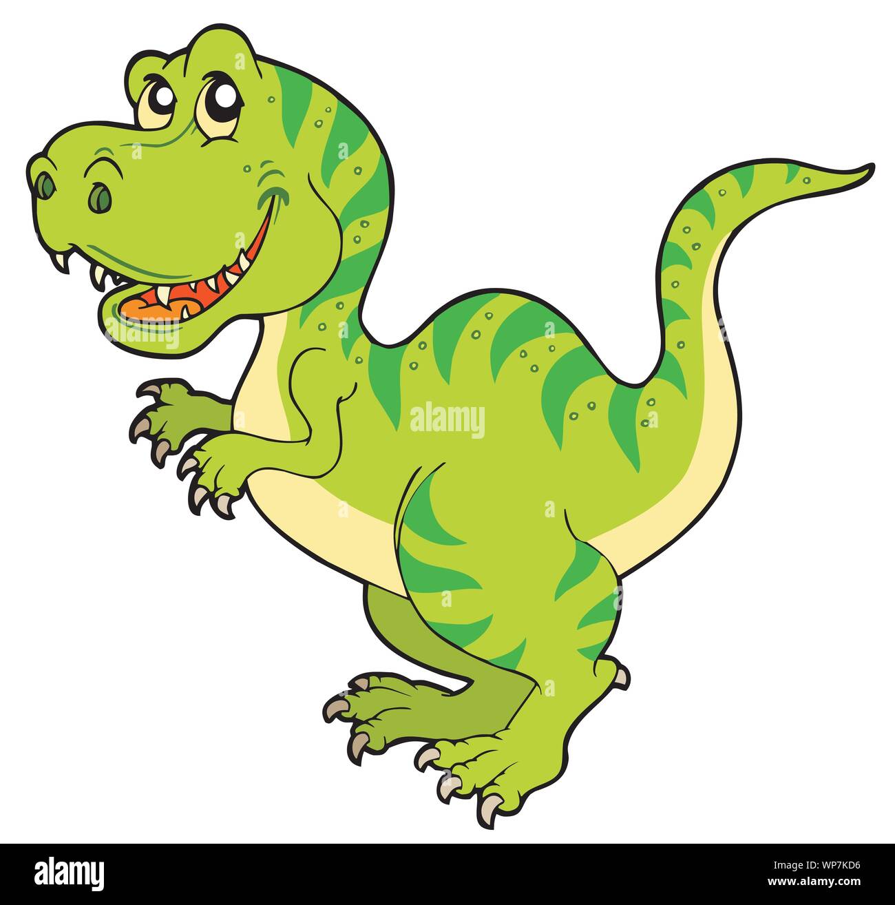 Cute cartoon t-rex stock vector. Illustration of predator - 78280380