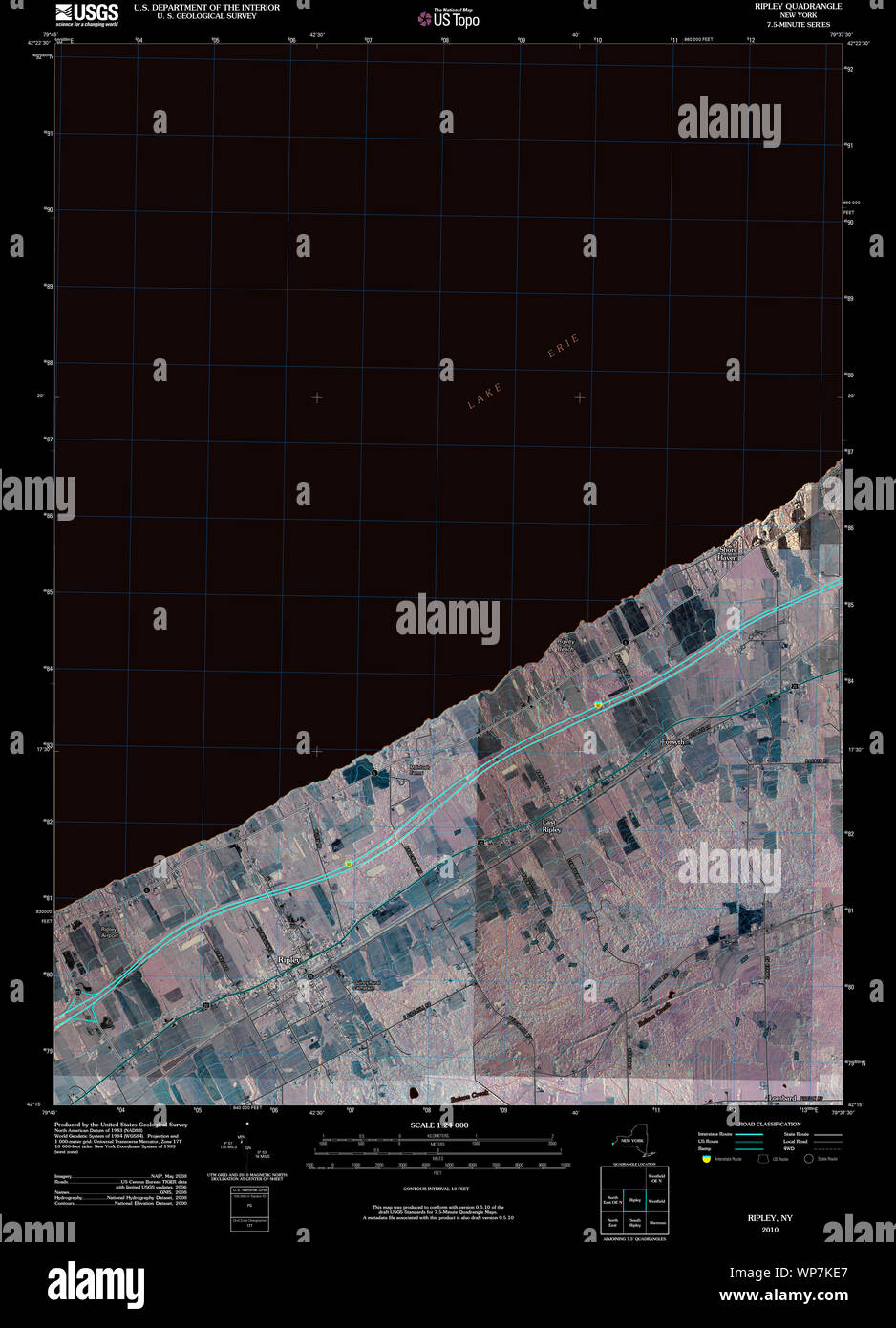 Ripley new york map hires stock photography and images Alamy