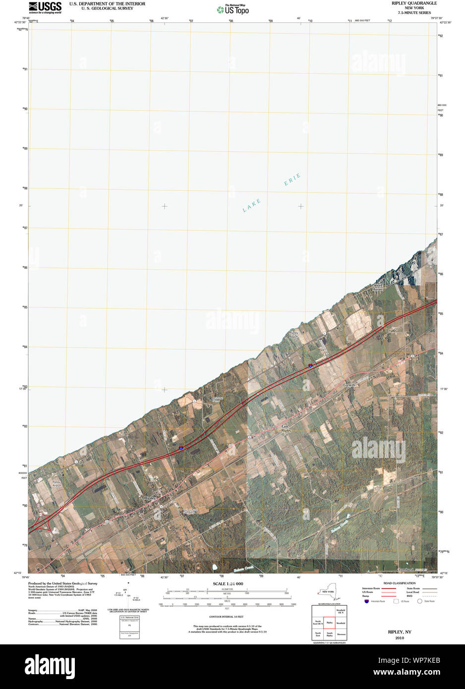 Map of ripley new york Cut Out Stock Images & Pictures Alamy