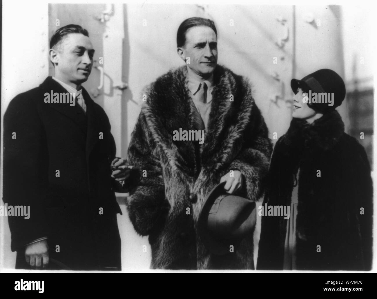 Leon Hartt, Marcel Duchamp, and Mrs. Hartt; half length, standing Stock Photo