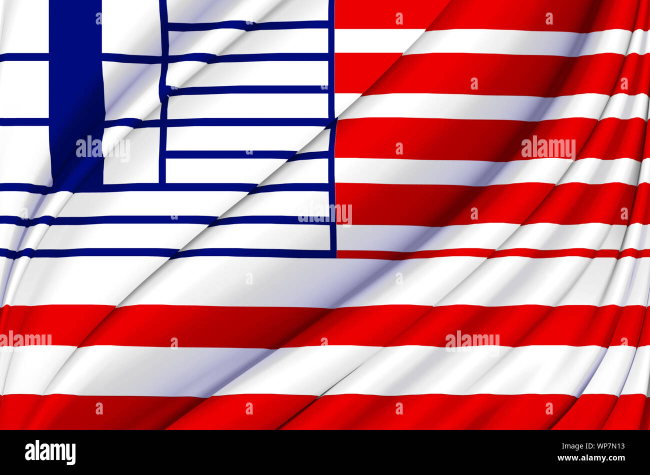 Lethbridge waving flag illustration. States, cities and Regions of ...