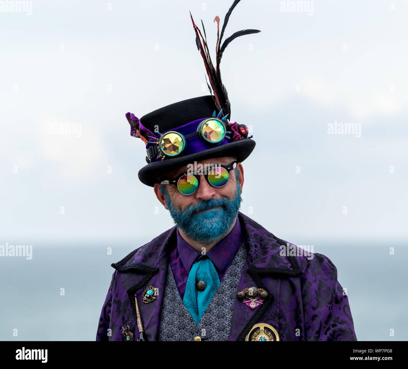 Eastbourne, East Sussex UK. 7th September 2019. Eastbourne Steampunk festival returns to this seaside town to entertain visitors Stock Photo