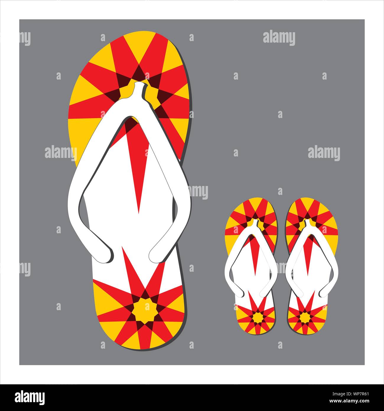 Colorful flip flops set Stock Vector Image &amp; Art - Alamy