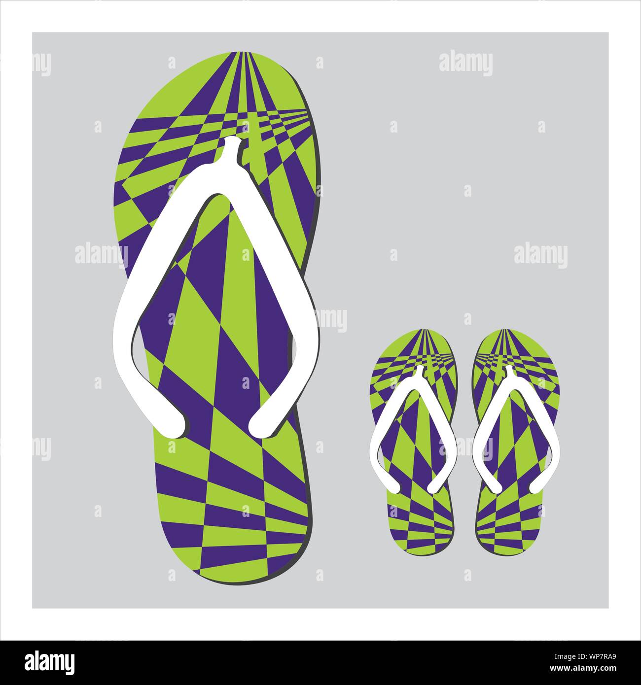 Colorful flip flops set Stock Vector Image &amp; Art - Alamy
