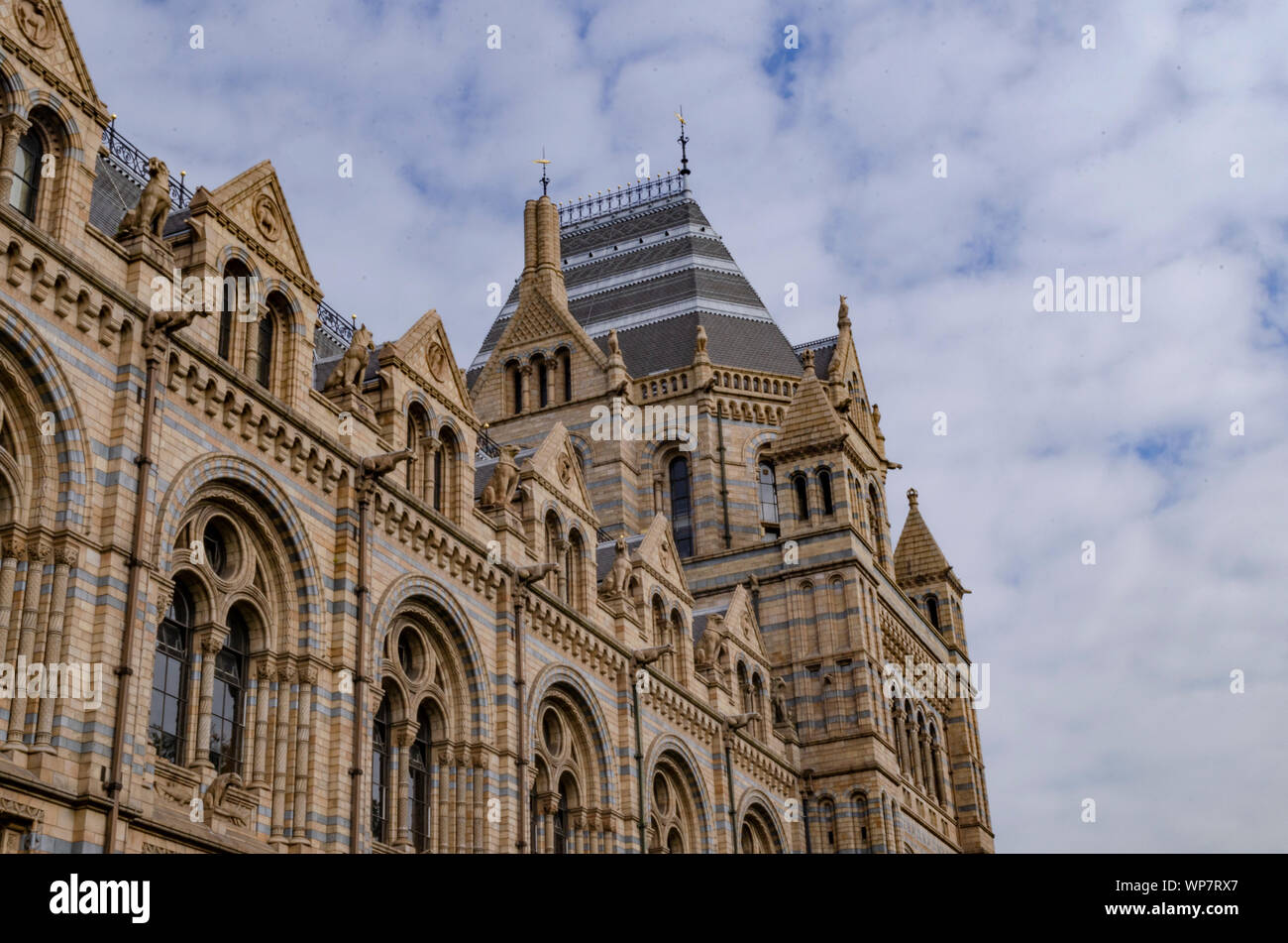 Exterior of Natural History Museum, Lonon. Stock Photo