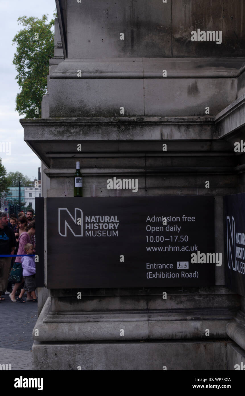 Exterior of Natural History Museum, Lonon. Stock Photo