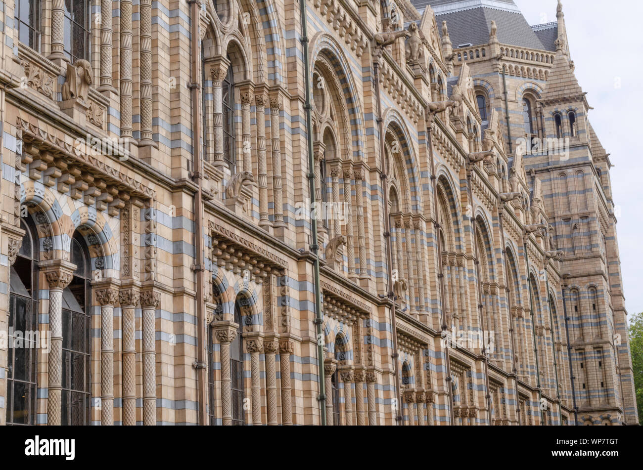Exterior of Natural History Museum, Lonon. Stock Photo
