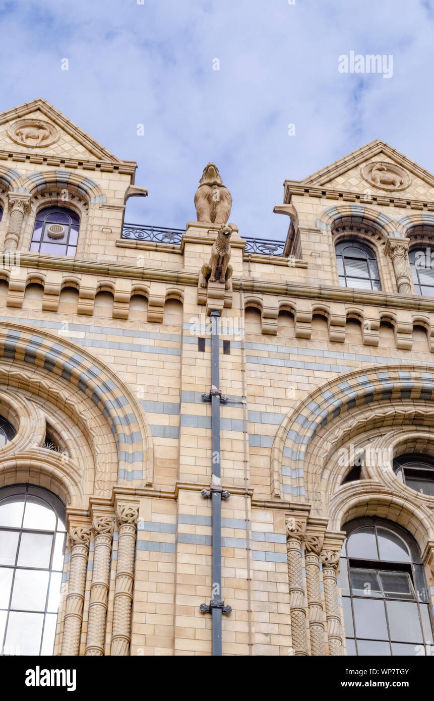 Exterior of Natural History Museum, Lonon. Stock Photo