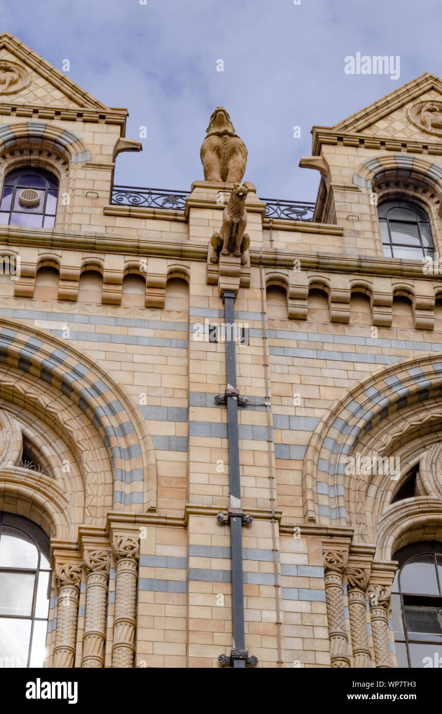 Exterior of Natural History Museum, Lonon. Stock Photo