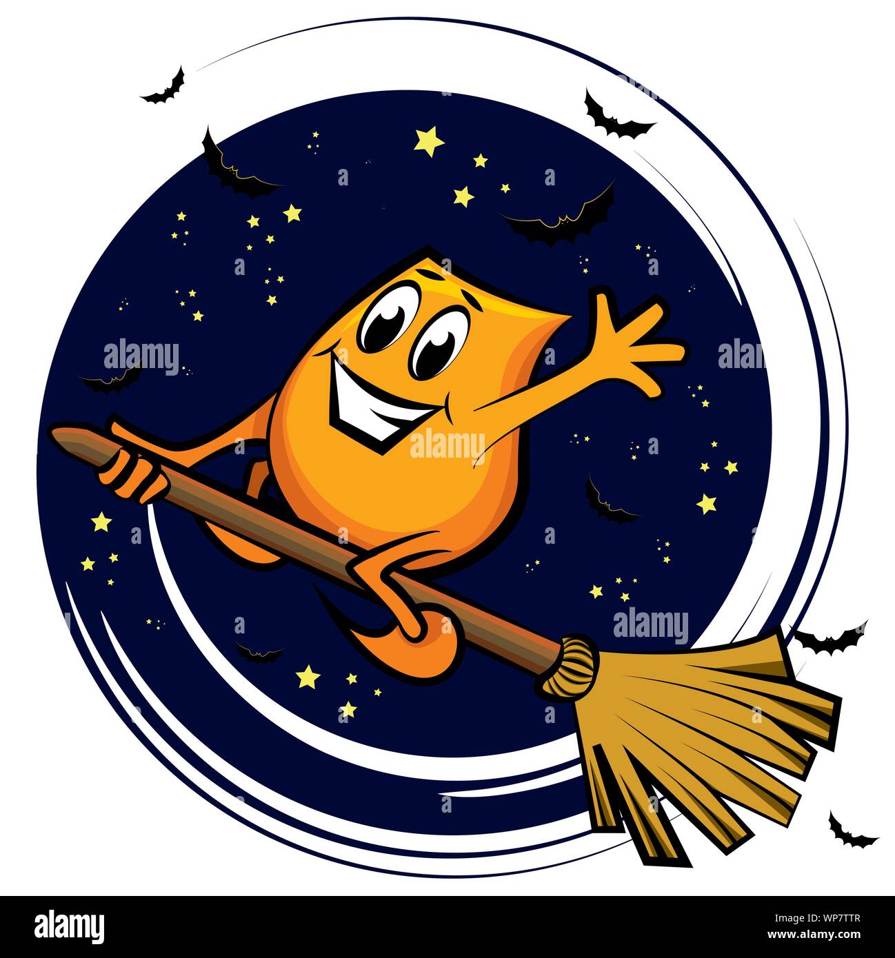 flying on the broom at the starry night Stock Vector Image & Art Alamy