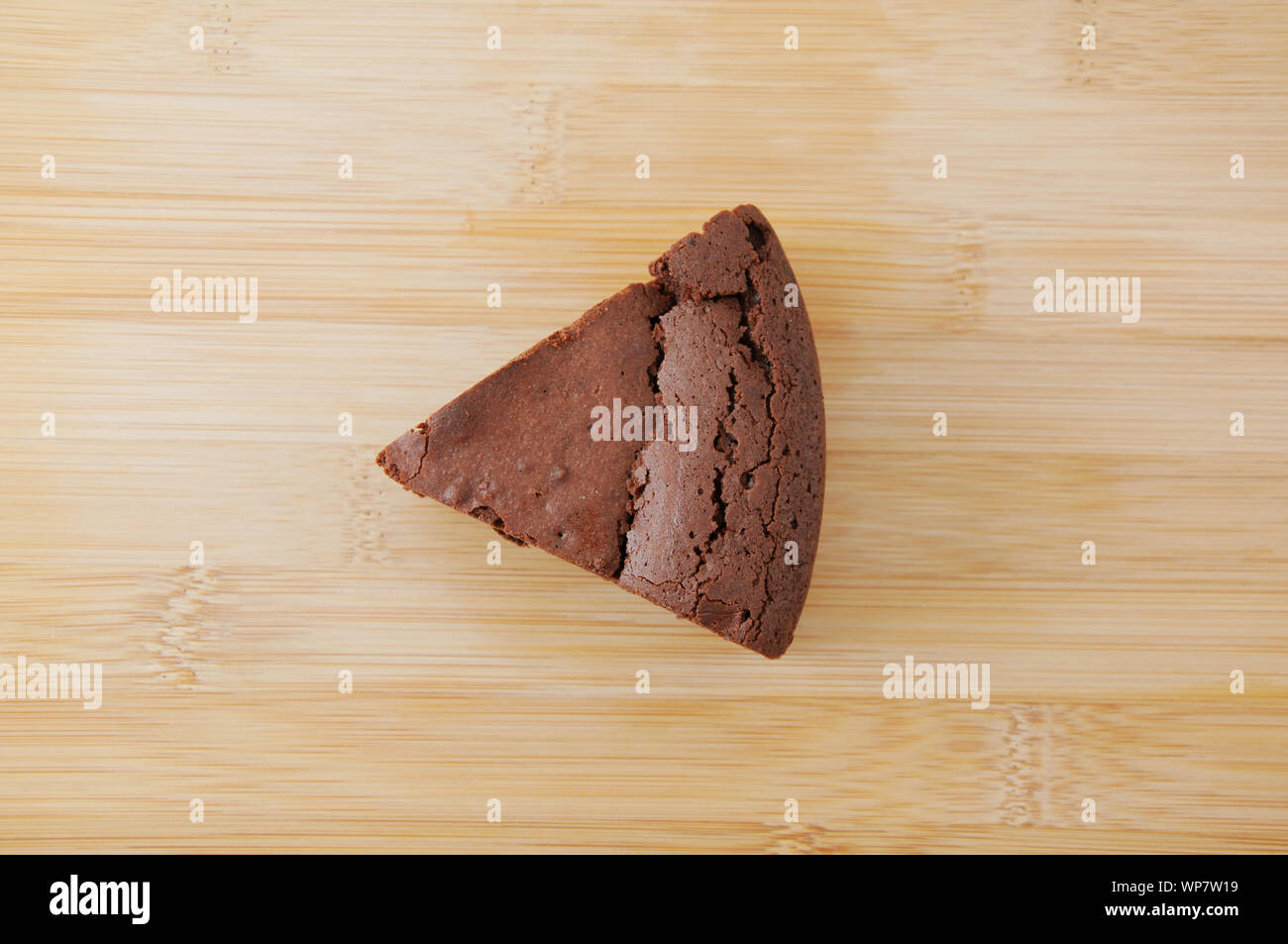 Piece Of Chocolate Cake Gateau Chocola On A Plate Isolated On Table Stock Photo Alamy