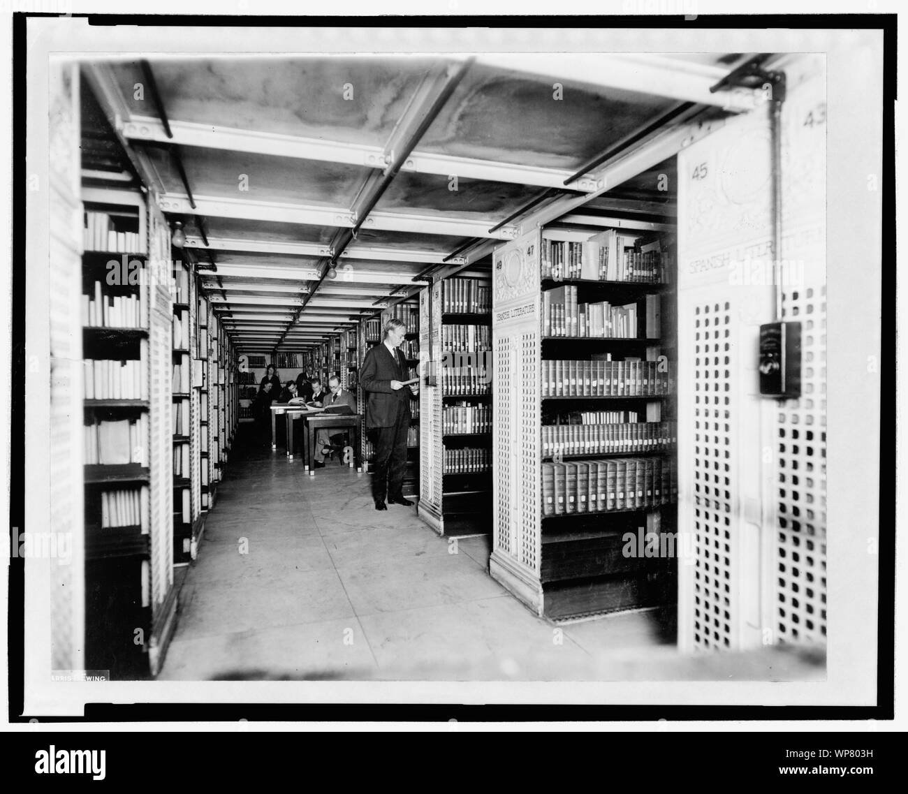 Library of Congress. Interior. Book stack Stock Photo Alamy