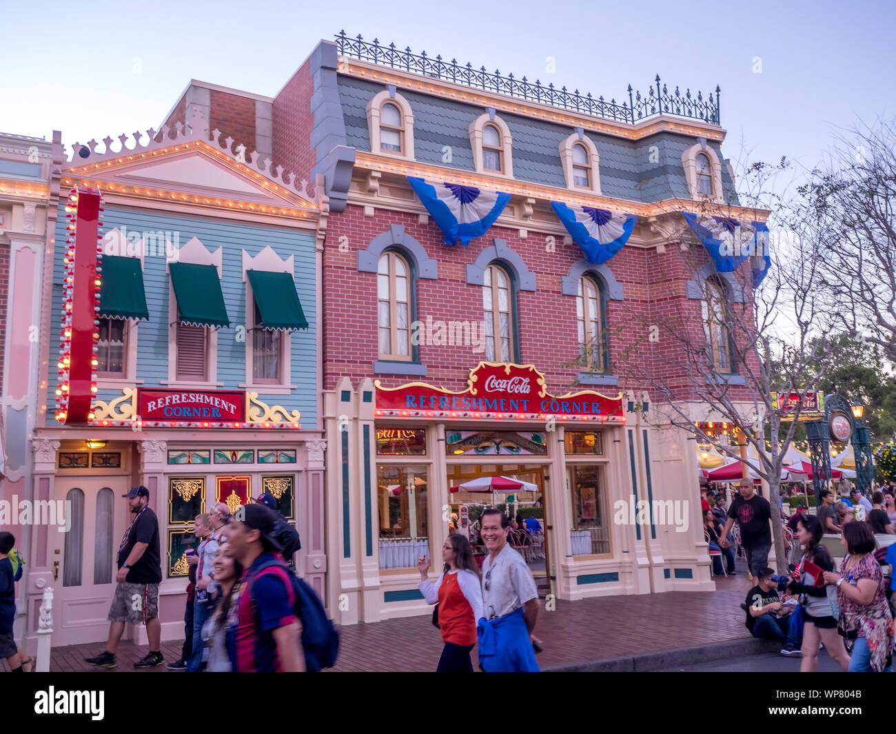 Views Of California's Famous Disneyland And California Adventure Park ...