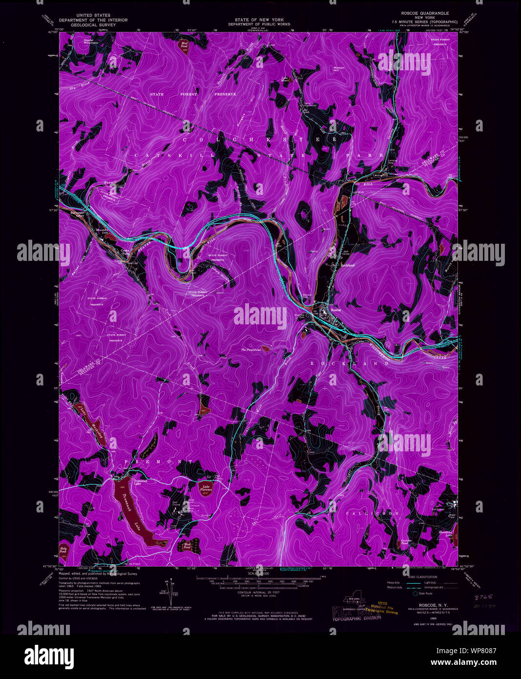 Map of roscoe hires stock photography and images Alamy