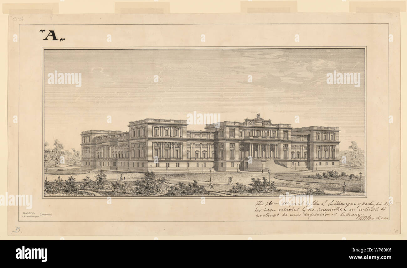 Library of Congress, Washington, D.C. Perspective] / P.J. Pelz et V. Hagmann del Stock Photo
